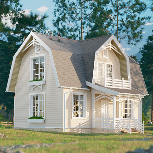 Сайдинг панель D6S Premium БРУС Docke Сливки 3,6м