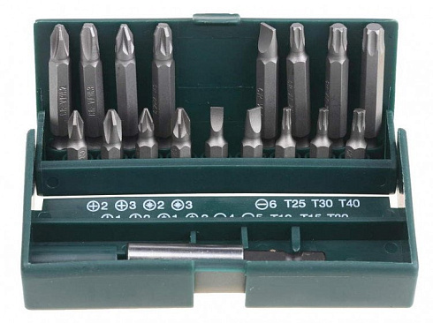 Биты с магнитным адаптером в бит боксе, 18 предметов KRAFTOOL Набор (26131-Н18)