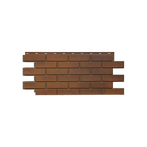 Фасадная панель Nordside Гладкий кирпич "Ореховый флер" 1,17х0,463