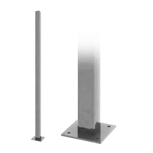 Столб 60х40х1,4мм высота 2.0м оцинков с заглушкой