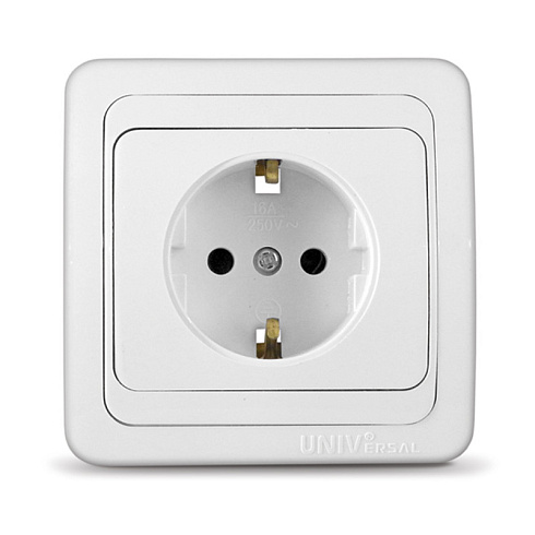 Розетка 1-м СП Валери 16А бел.В0022