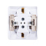 Розетка 2-м СП Этюд 16А с заземл. без защ.шторок бел. SchE PA16-007b