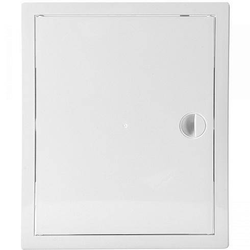 ЛЮК-ДВЕРЦА РЕВИЗ. 268Х418 ММ  С ФЛАНЦЕМ 246х396 с ручкой ABC-ПЛАСТИК (Л2540Р)