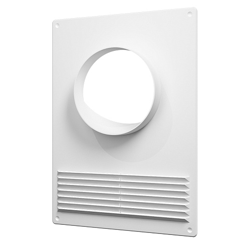 Площадка торцевая пласт. с решеткой 180х250 мм фланец D125 (125ПТПР)