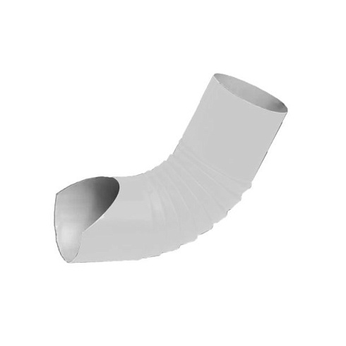 Нижнее колено гофр. бел.(металл)