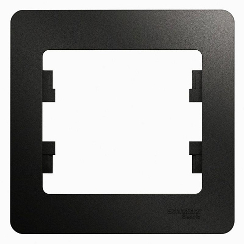 Рамка 1-м Glossa антрацит. Sche GSL000701