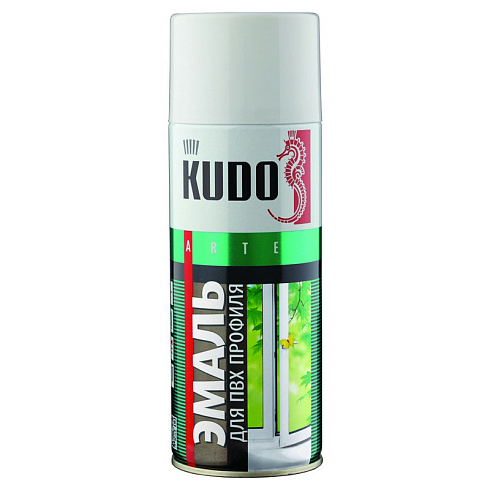 Краска Аэрозоль для ПВХ профиля БЕЛАЯ 520 мл "KUDO" KU-6101