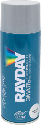 Краска Аэрозоль (акрил) МЕТАЛЛИК СЕРЕБРО 520 мл "RAYDAY" PМ-0002