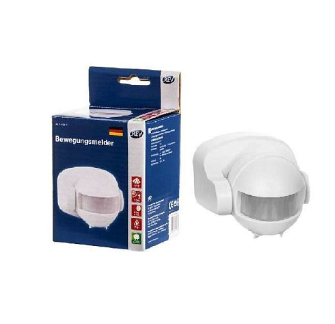 Датчик движ. PMS-IR 009 1200Вт 180град. 12м IP44 WH JazzWay5012912