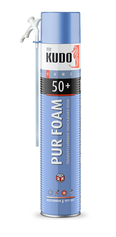 Пена монтажная KUDO  бытовая 1л.Home 50+ всесезонная KUPH10U50+