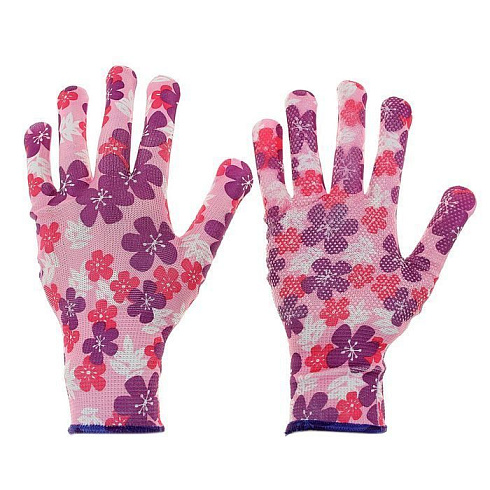Перчатки нейлоновые женские (цветочек)