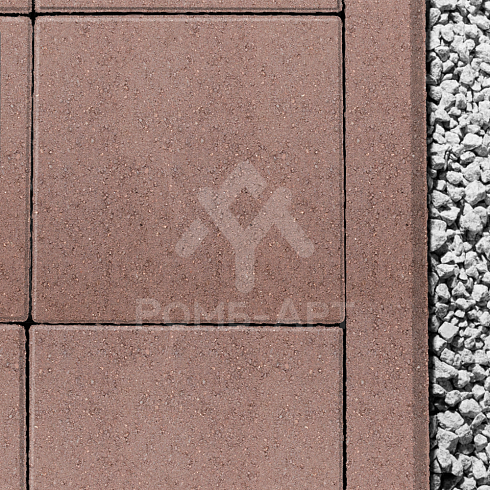 Брусчатка КВАДРАТ 300х300х60мм (коричневая) Джаспер