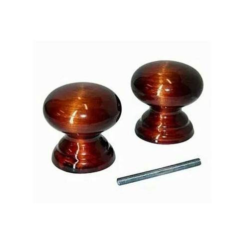 Ручка-кнопка деревянная ЙО-Мореный Дуб