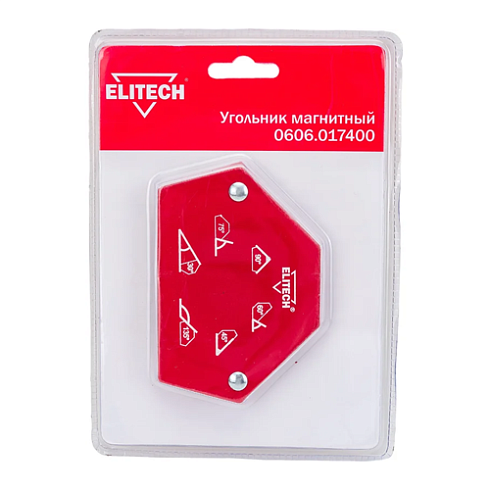 Магнитный угольник ELITECH 0606.017400 макс.усил. 11,5кг