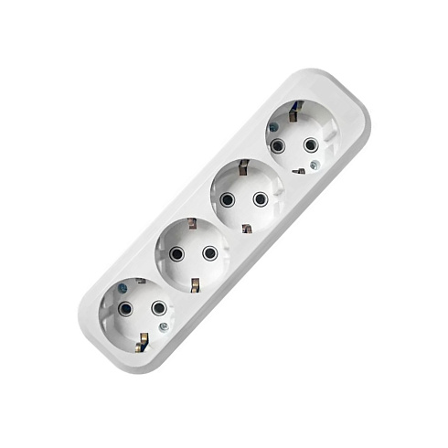 Колодка удлинителя 4-м АВС-пл.с/з "У" E304