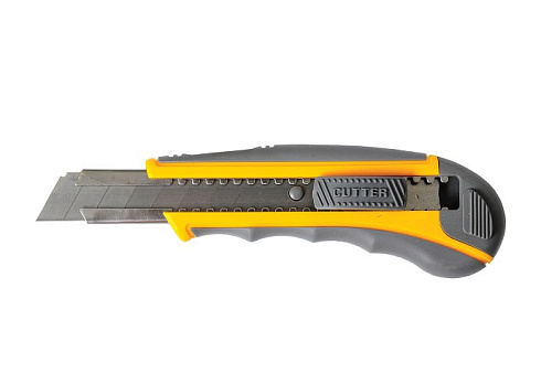 Нож 25мм с запасными лезвиями, 6шт, Пласт-рез.автомат "Pobedit" (9005121)