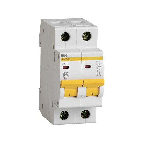 Выкл.авт.мод.2п C 20А ВА 47-29 4,5кА ИЭК