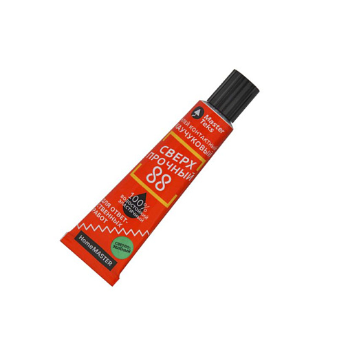 Клей "Homemaster 88" каучук контактный сверхпрочный 40гр светло-зеленый (10) Masterteks (245715)