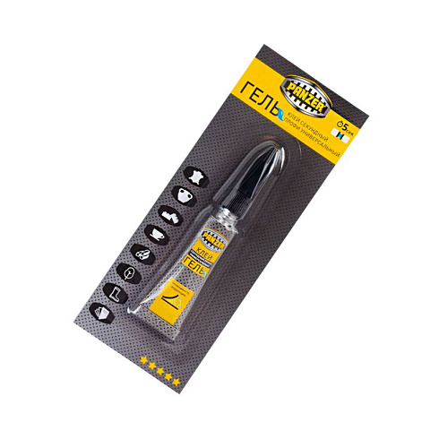 Клей секундный "Профи" универсал. гель 3гр (12) "Panzer" (246391)