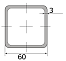 Трубы проф. 60х60х3 (6/12)