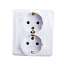 Розетка 2-м СП Этюд 16А с заземл. без защ.шторок бел. SchE PA16-007b