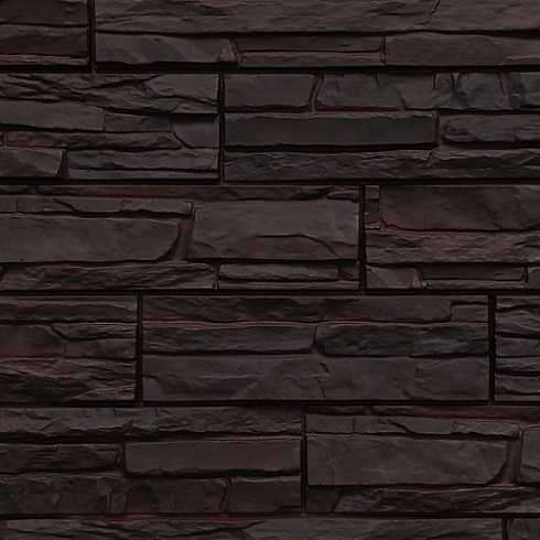 Фасадная панель FineBer Дачный СКОЛ 3 D Темно-коричневый (0,595х0,795)