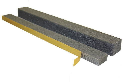 Уплотнитель универсальный самоклеящийся 5х4см L=1м.(сер)