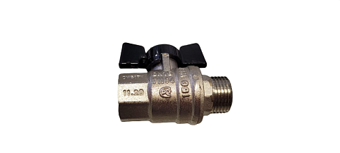 Кран шаровый BUGATTI 307 1/2" F-M (бабочка) 