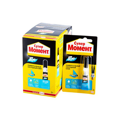 Клей Момент супер гель 3гр блистер (10/120) (13082)