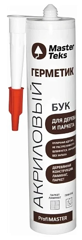 Герметик для древесины "PROFIMASTER" Бук 290 мл "MASTERTEKS"