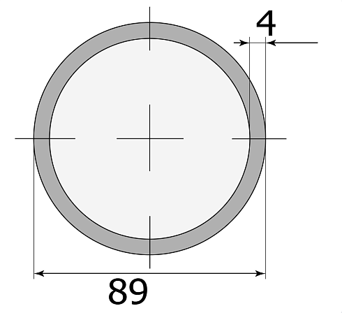 Труба эл.сварная  89х4