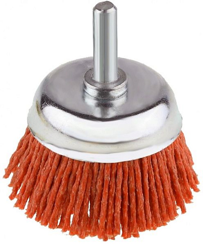 Щетка-крацовка "Чашка" со шпилькой (абразив.нейлон) 50мм (2137350)