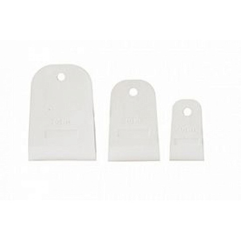 Шпатель резиновый EURO белый (набор 3шт) 40-80мм КЕДР 139-0010