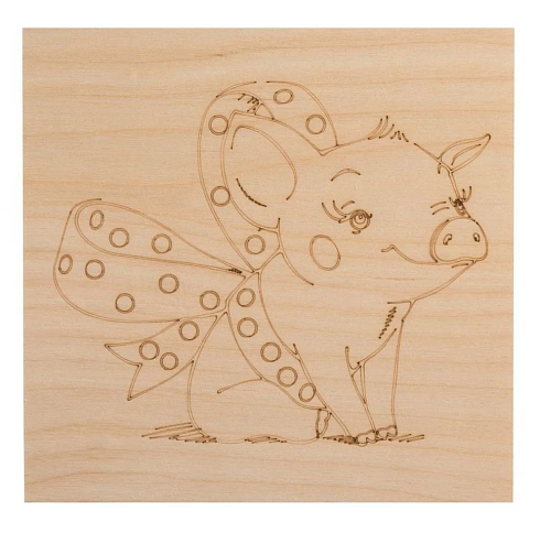 Доска для выжигания Rexant "Малыши зверята" (н-р 5шт 150х150мм) (12-0933)