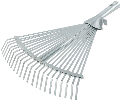 Грабли веерные регулируемые без черенка желтые