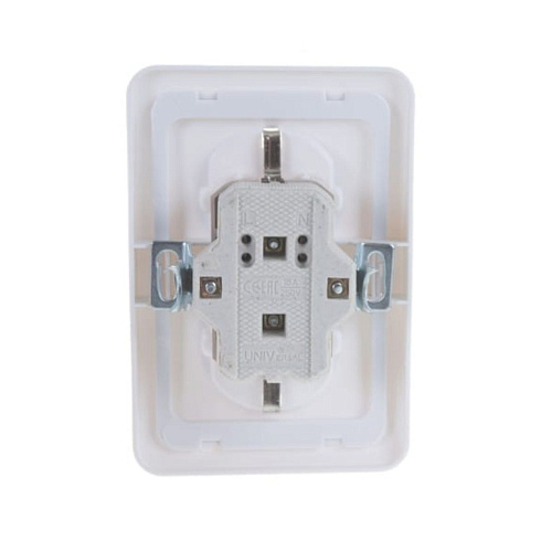 Розетка 2-м СП Валери 16А с/з бел.В0128