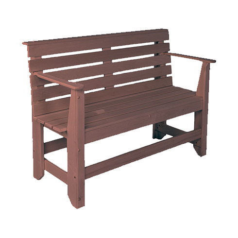 Скамья с подлокотниками 1200х870х550 Термо