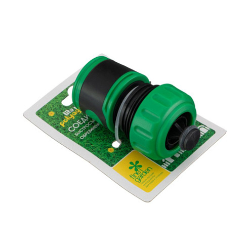 Соединитель для шланга 3/4" обрезин (быстросъем. с аквастопом) Lite (7576160)