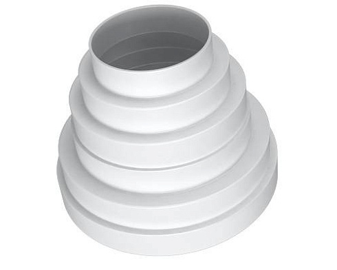 Соединитель централ.универс.кругл.воздуховод.пластик D150/125/100/80 (ПУ 15.12.10.8) (04060)