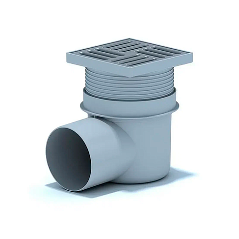 Трап АНИ (ТА1110) Дн 110 горизонт. пласт.решетка 150х150 (05149)