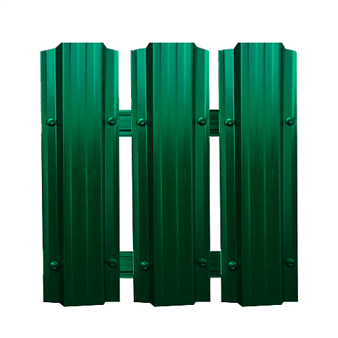 Штакетник Прямой двусторонний П 1,80м (зеленый RAL-6005)