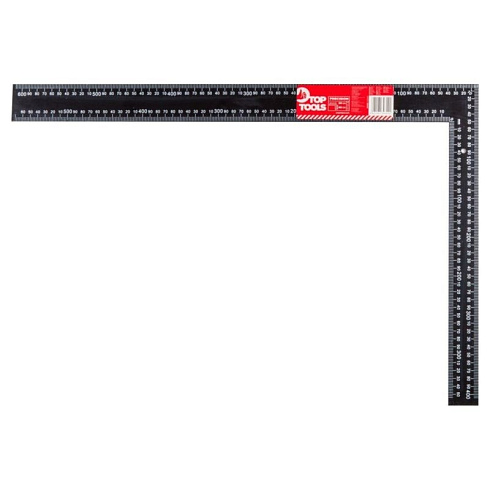 Угольник плоский крашенный 600*400мм шкала 1мм (6036040)