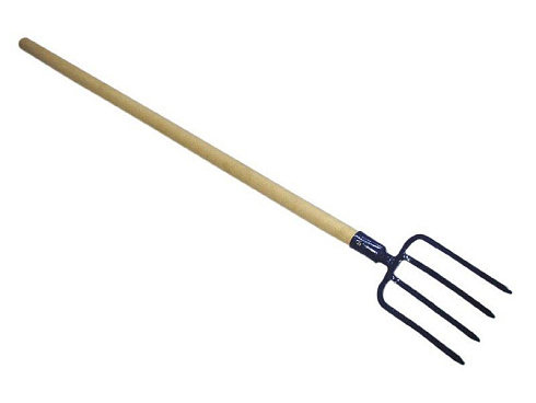 Вилы 4-х рогие навозные с черенком и ручкой (205489)