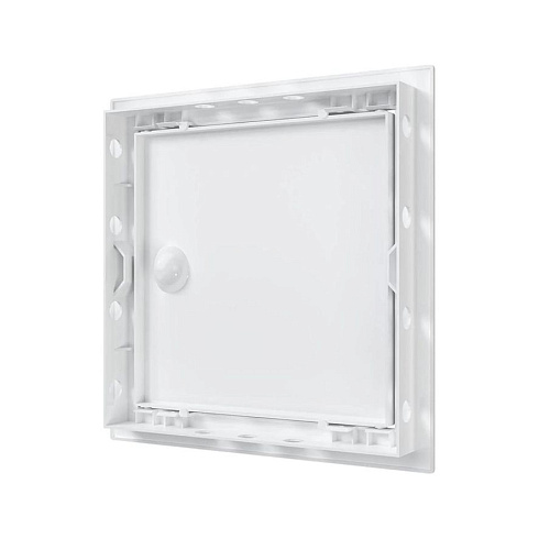 ЛЮК-ДВЕРЦА РЕВИЗ. 218 Х 218 ММ  С ФЛАНЦЕМ 196х196 с ручкой ABC-ПЛАСТИК (Л2020Р) (04970)