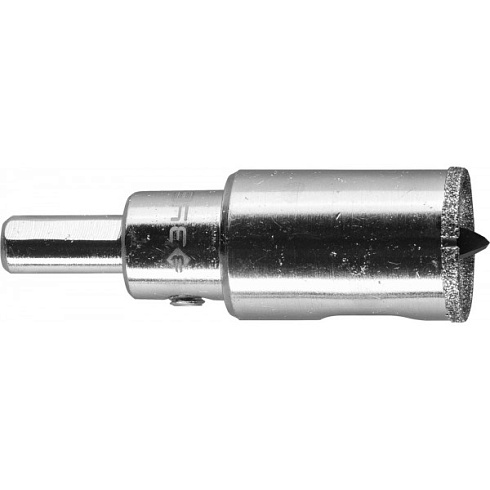 Коронка ЗУБР "ЭКСПЕРТ" алмазная по кафелю, зерно 60, 25мм (29850-25)