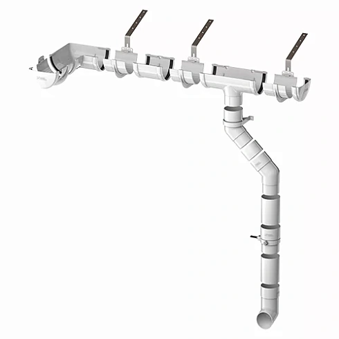 Угол желоба регулируемый 90-150° Белый, Технониколь