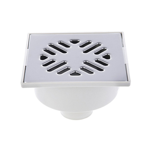 Трап ПП Дн 50 вертик. нерж.решетка 150х150