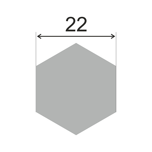 Шестигранник г/к 22 (Сталь сорт констр СТ20)