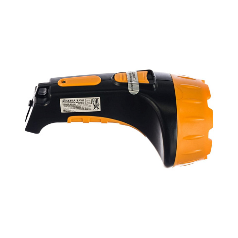 Фонарь LED 3815 (аккум 220В черн/жел. 15LED 2 режима SLA пласт. короб) Ultraflash 9217