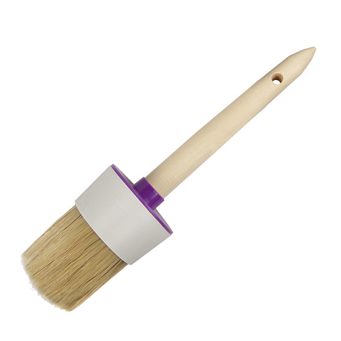 Кисть круглая №22/70 мм натур.щетина, дерев.ручка "KRAFOR" 001-0070